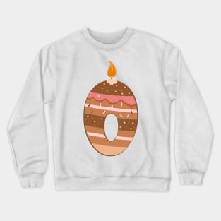 Cake number 0 Crewneck Sweatshirt